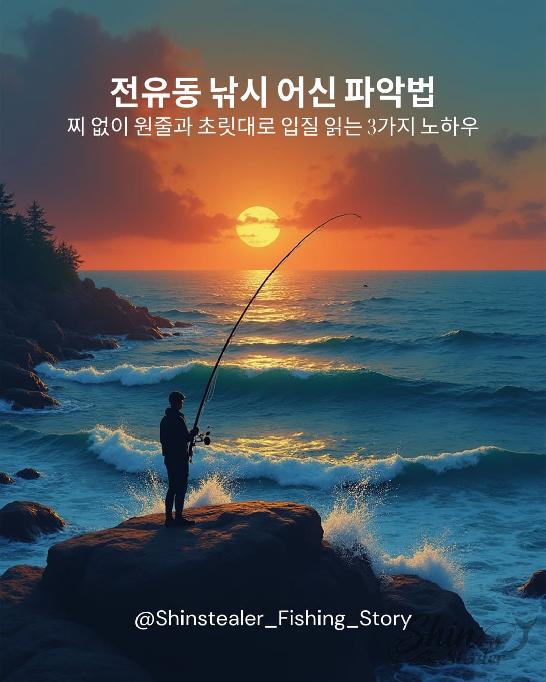 전유동 낚시에서 원줄의 흐름과 초릿대 텐션 변화를 이용한 정밀 입질 파악 기술 지침서.